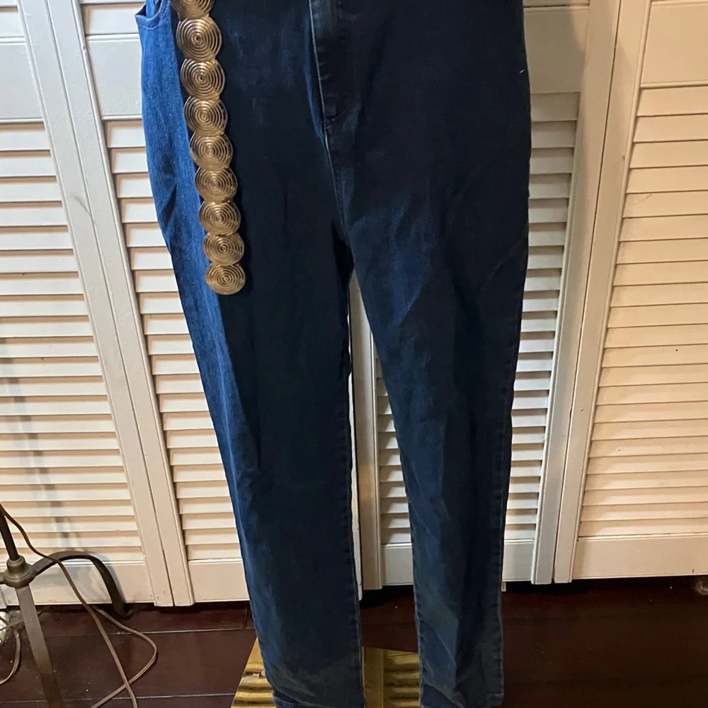 Fashion Nova Classic Blue Denim Jumpsuit - Picture 5 of 15